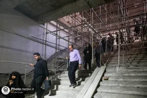 بازدید کارکنان صدا و سیما از فعالیت&zwnj;های عمرانی حرم مطهر رضوی