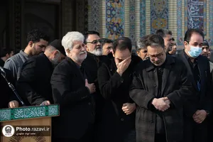تشییع پیکر شهید شاهد شجاعی&zwnj;پور در حرم مطهر رضوی