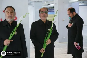 غبارروبی مزار شهدای عاشورایی حرم مطهر رضوی