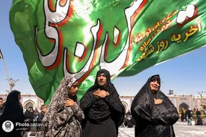 اجتماع عزاداران نبوی در حرم مطهر رضوی