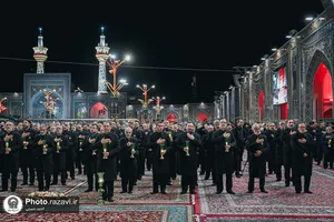 آئین خطبه&zwnj;خوانی شب عاشورا در حرم مطهر رضوی