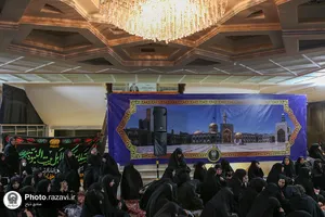 آیین سوگواری شب تاسوعای حسینی در دبیرستان امام رضا علیه السلام