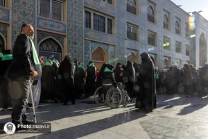 تشرف کاروان توان&zwnj;یابان زیارت اولی&zwnj; سراسر کشور به حرم مطهر رضوی