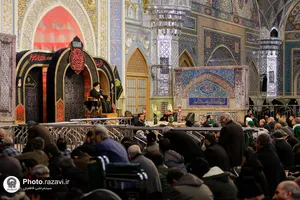 عزاداری روز شهادت حضرت امام کاظم(علیه&zwnj;السلام) در رواق امام خمینی حرم مطهر رضوی