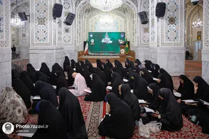 تشرف دانشجویان دانشگاه&zwnj;های استان گیلان و خراسان شمالی به حرم مطهر رضوی