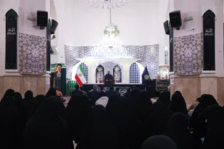 عزاداری زائران انگلیسی زبان در حرم مطهر رضوی