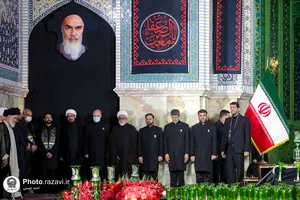 آیین خطبه خوانی شب شهادت امام رضا علیه السلام در حرم مطهر رضوی - 2