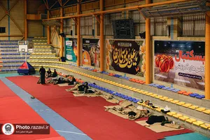 خدمت رسانی موکب مؤسسه تربیت بدنی بنیاد کرامت رضوی