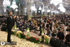 جشن میلاد امیرالمومنین در حرم مطهر رضوی