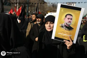 تشییع پیکر شهدای گمنام در مشهد
