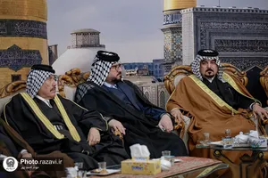 استقبال از شیوخ عشایر عراق در فرودگاه شهید هاشمی&zwnj;نژاد مشهد-۲
