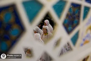 تشرف مددجویان موسسه خیریه توانبخشی همدم فتح المبین به حرم مطهر رضوی