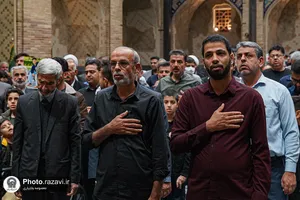 تشرف خانواده شهدا و جانبازان لامرد فارس به حرم مطهر رضوی
