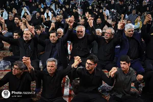 عزاداری سنتی شب ششم محرم در &laquo;حسینیه حرم&raquo;