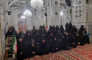 تشرف ۱۶۰ نفر از اساتید بسیج خواهران دانشگاه‌های خراسان رضوی به حرم رضوی