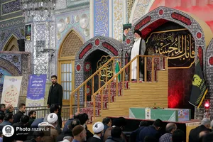 تشییع پیکر شهید سیدهاشم حسینی در حرم مطهر رضوی