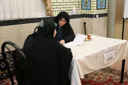 برپایی میز خدمت رضوی کانون سلامت بهشهر