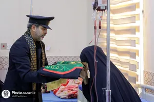 حضور کاروان سفیران امام رئوف علیه&zwnj;السلام در بیمارستان حضرت بتول شهر کوت