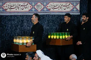 آیین خطبه&zwnj;خوانی شب شهادت امام رضا علیه&zwnj;السلام در حرم مطهر رضوی