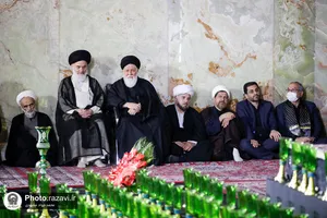 آیین خطبه خوانی شب شهادت امام رضا علیه السلام در حرم مطهر رضوی - 3