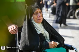 تشرف گروهی زائرین توان&zwnj;یاب به حرم مطهر رضوی