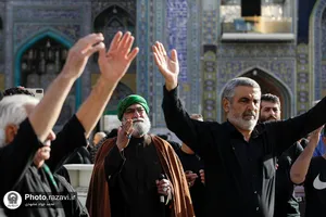عزاداری روز شهادت حضرت رسول و امام حسن مجتبی علیهم&zwnj;السلام در حرم مطهر رضوی