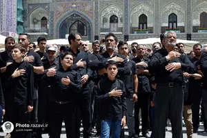 عزاداری تاسوعای حسینی در حرم مطهر رضوی-1