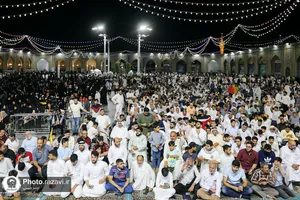 سخنرانی رهبر شیعیان بحرین در حرم مطهر رضوی