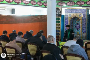 عزاداری مهمانان لبنانی آستان قدس رضوی در شهادت حضرت زهرا(س)
