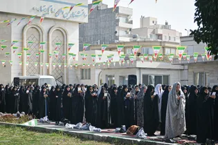اقامه نماز عید فطر در دانشگاه امام رضا علیه السلام