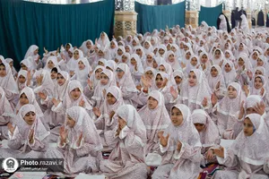 جشن عبادت ۸۸۸ دختر امام رضایی