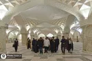 تشرف جمعی از اعضای دفاتر مراجع تقلید و طلاب به حرم مطهر رضوی