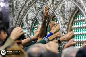 حال و هوای حرم مطهر رضوی در شب میلاد امام رضا علیه&zwnj;السلام