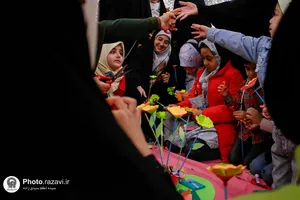 جشن دخترانه نیمه شعبان در حرم مطهر رضوی