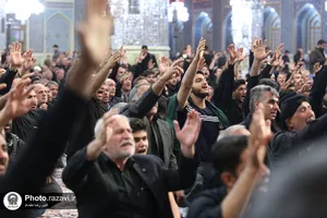 اجتماع عزاداران آذری زبان در رواق امام خمینی (ره)