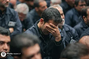 عزاداری اصناف و بازاريان مشهد در حرم مطهر رضوی