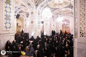 تشرف بانوان دانشجوی شاهد و ایثارگر دانشگاه فرهنگیان به حرم مطهر رضوی