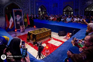 حال و هوای حرم مطهر رضوی در شب میلاد حضرت زینب سلام&zwnj;الله علیها