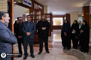 بازدید جمعی از دانشجویان دانشگاه پیام نور نیشابور از بخش&zwnj;های مختلف حرم امام رضا علیه&zwnj;السلام
