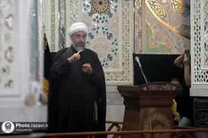 مراسم عزاداری ناشنوایان در حرم مطهر رضوی