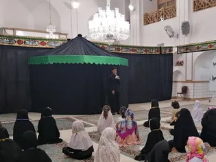 عزاداری کودکان رضوی در رثای حضرت سیدالشهدا(ع) 
