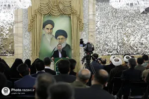 نکوداشت مقام معلم در حرم مطهر رضوی