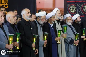 آیین خطبه&zwnj;خوانی شب عاشورای حسینی در حرم مطهر رضوی -1
