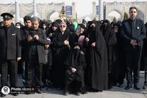 تشییع پیکر شهید شاهد شجاعی&zwnj;پور در حرم مطهر رضوی