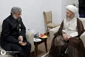 دیدار مدیر عالی حرم مطهر با آیت الله سبحانی