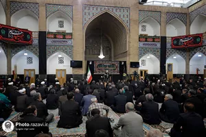 عزاداری حضرت اباعبدالله الحسین(ع) با حضور تولیت آستان قدس رضوی
