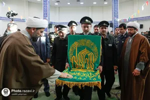 حضور خدام حرم مطهر رضوی در پدافند هوایی شمال شرق امام رضا علیه&zwnj;السلام
