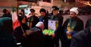 پرچم متبرک امام رضا (ع) در قلب تهران