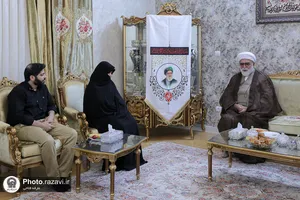 دیدار تولیت آستان قدس رضوی با خانواده شهدای جنگ رمضان-1