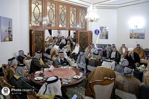 استقبال از شیوخ عشایر عراق در فرودگاه شهید هاشمی&zwnj;نژاد مشهد-۲
